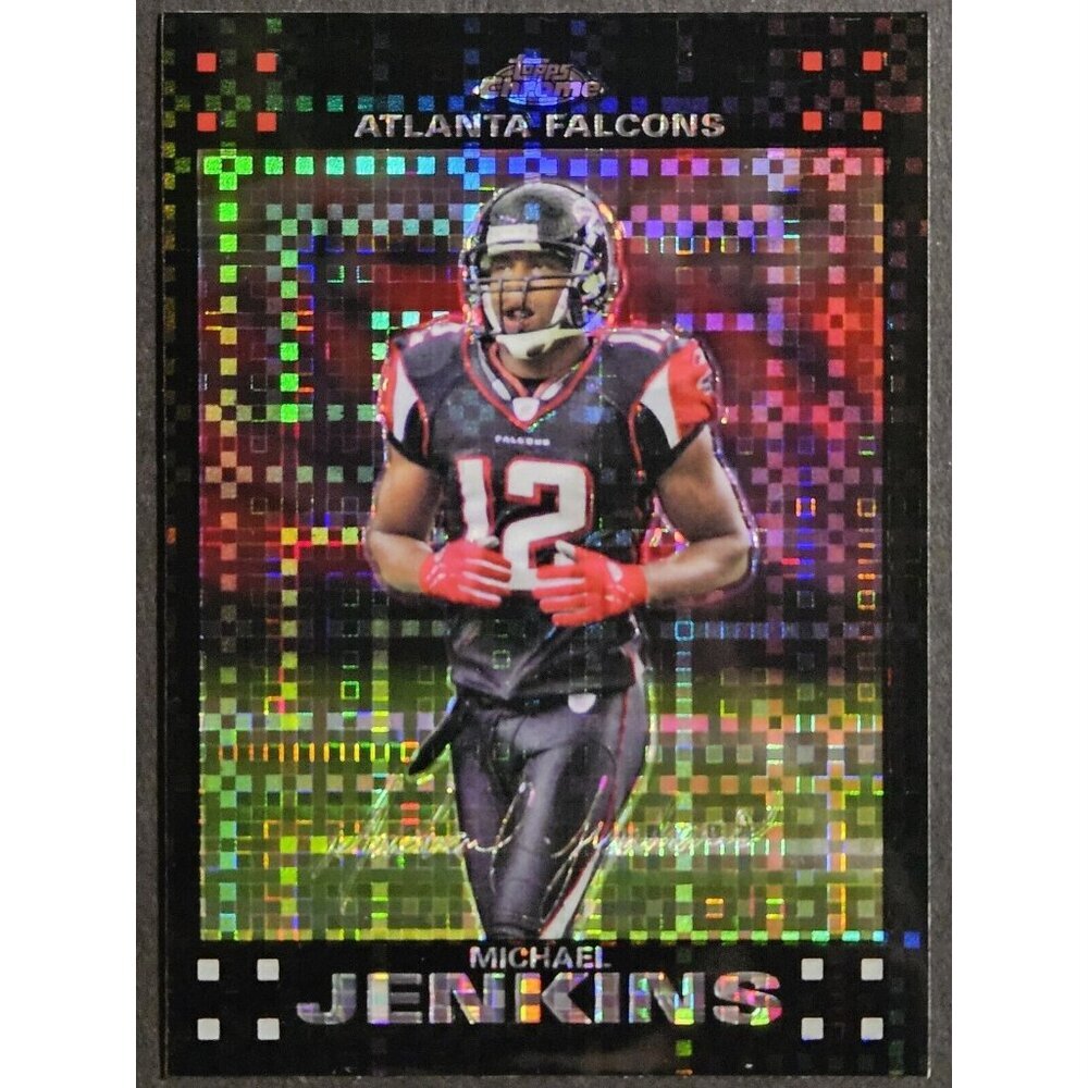 2007 Topps Chrome Xfractor #TC129 Michael Jenkins Atlanta Falcons